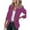 Purple, variant on Avamo Ladies Cardigan Jacket Long Sleeve Business Jackets Solid Color Blazers Slim Fit Blazer Office Outwear Light Grey 3XL