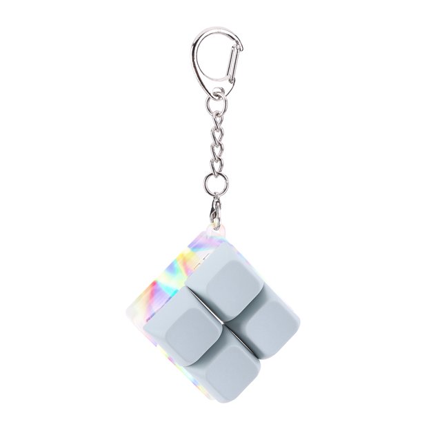 Llavero de la persona agitada del Keycap del botón de la persona agitada de DIY de 4 botones con el alivio de tensión de la luz del LED