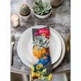 thumbnail image 2 of Farmhouse Rooster Cloth Napkins Set of 8 Reusable Dinner Napkins, Black Retro Botanical Sunflower Floral Cocktail Napkin Washable Table Napkins for Wedding/Holiday Party/Baby Shower 20"x20", 2 of 7