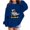 Blue, variant on Grblisyd Girls Halloween Long Sleeve Hoodies Cute Graphic Long Sleeve Pullover Sweatshirts Casual Loose Fall Winte Top with Kangaroo Pocket