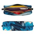 thumbnail image 2 of Fotbe Blue Iceberg Leaf Wolf Estuche para Lápices de Cuero con Estampado, Estuche con Cremallera Resistente, Organizador Compacto y Elegante para Papelería, 2 of 7