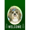 thumbnail image 1 of Shih Tzu - Best of Breed Welcome Pineapples House Flags, 1 of 1