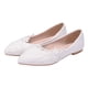 thumbnail image 1 of EeaseMX 1 par de zapatos planos con encaje, elegantes zapatos de boda, zapatos casuales para exteriores, blancos, 1 of 1