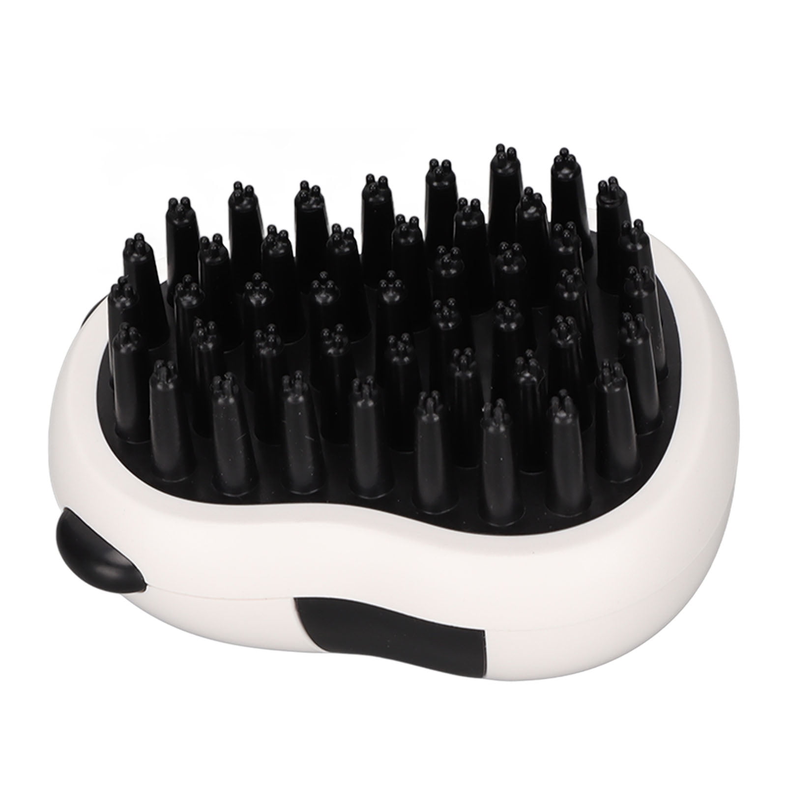M Buder Dog Bath Brush Soft Panda Shape Ergonomic Portable Pet Bath Massage Brush for Cats Dogs Rabbits, Pet Grooming Rubber Comb and Scrubber (10 inches / 25.4 cm)