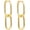 Paperclip Link-GD, variant on Gold Hoop Earrings for Women 14K Gold Silver Plated Chunky Huggie Hoops Hypoallergenic Lightweight Small Paperclip Link Chain Drop Dangle Earrings Trendy Jewelry Gifts