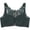 Blackish Green, variant on Wireless Bra for Women, Full Coverage Supportive Bra Seamless Push Up Breathable Bra Bust Shaping Wirefree Bra Criss Cross Back Seamless Push Up Daily Beach Wear, Wine 70AB