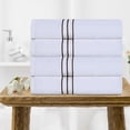 thumbnail image 2 of Superior Turkish Cotton Ultra-Plush Bath Towel Set of 4, Chocolate, 2 of 4