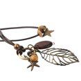 thumbnail image 2 of Colgante Hoja de Filigrana Hueco Cuerda Suéter Collar para Mujeres Sunnimix Collar colgante de la hoja, 2 of 6