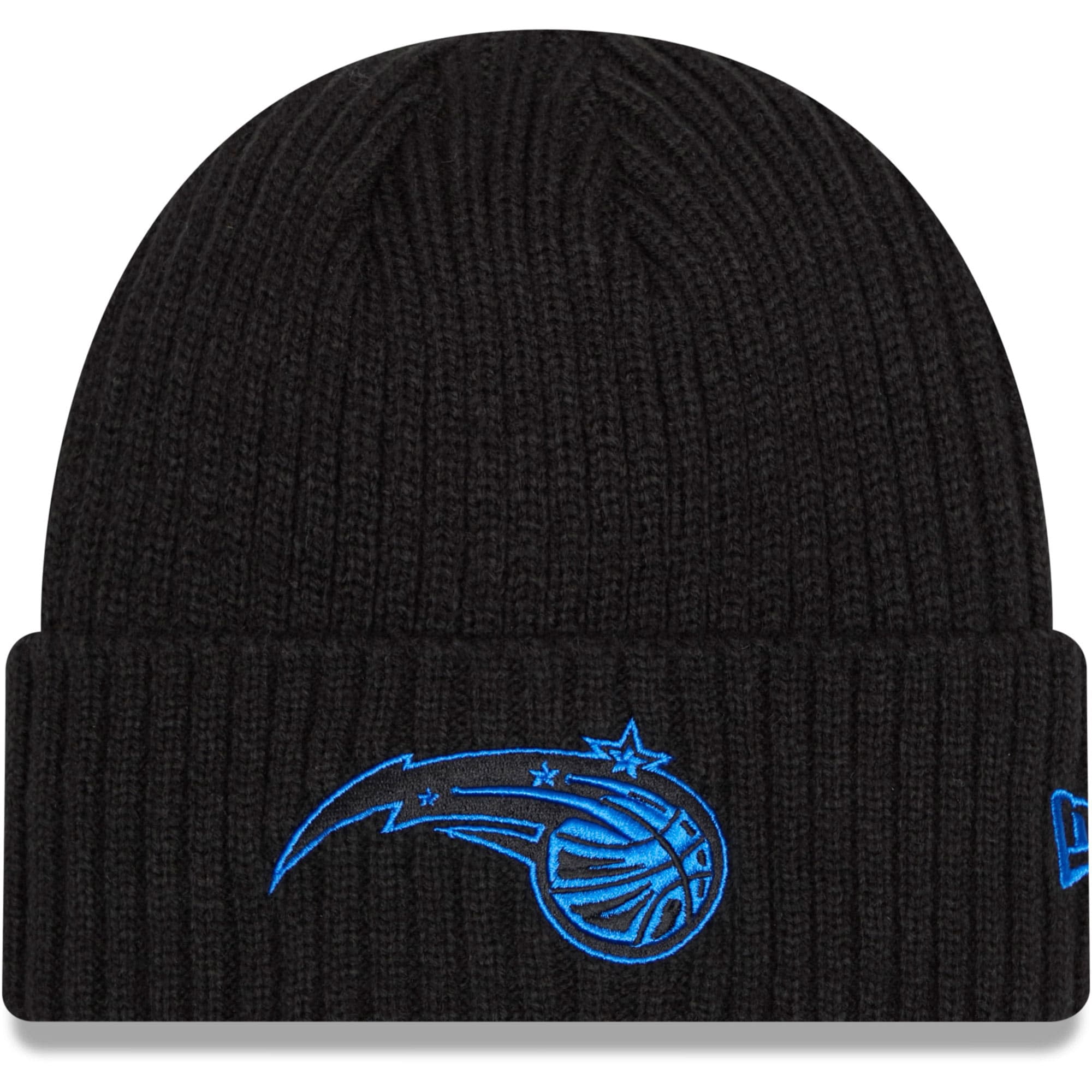 Classic Black on Black Cuffed Knit Hat 