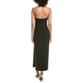 thumbnail image 2 of Halston womens  Marguerite Crepe Midi Dress, 6, Black, 2 of 3