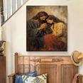 thumbnail image 6 of FLASHLUMI 8x12 Inch Vintage Jesus Praying with Woman Oil Painting Canvas Wall Art, Religious Christian Faith Home Decor for Living Room Bedroom, No Frame, 6 of 10