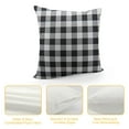 thumbnail image 4 of COMIO  Christmas Plaid Pillow Covers Black and White Pillow Covers Buffalo Plaid Stripe and Gingham Design, 4 of 5