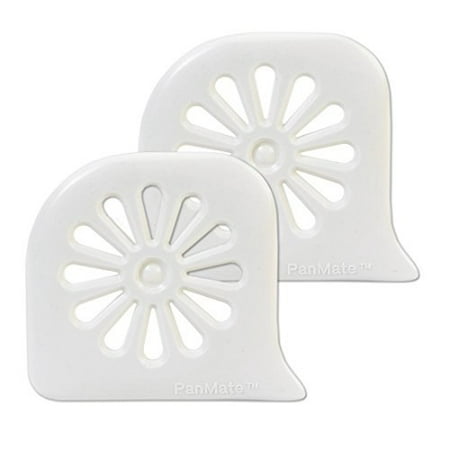 Nylon Pan Scraper - Rada Cutlery Daisy PanMate Nylon Pan Scraper – Safely Clean Pots and Pans – 3 x 2-1/2 Inches – White, 2 Pack