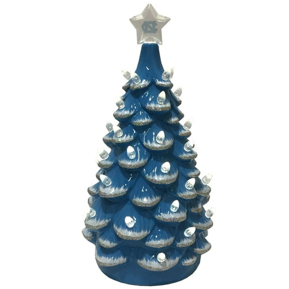 Blue North Carolina Tar Heels 14'' Ceramic Tree