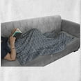 thumbnail image 6 of Japanese Soft Flannel Fleece Throw Blanket, Wavy Pattern with Sprouts Spring Theme Floral Eastern Pattern, Cozy Plush for Indoor and Outdoor Use, 50" x 60", Charcoal Grey Dark Blue, by Ambesonne, 6 of 6