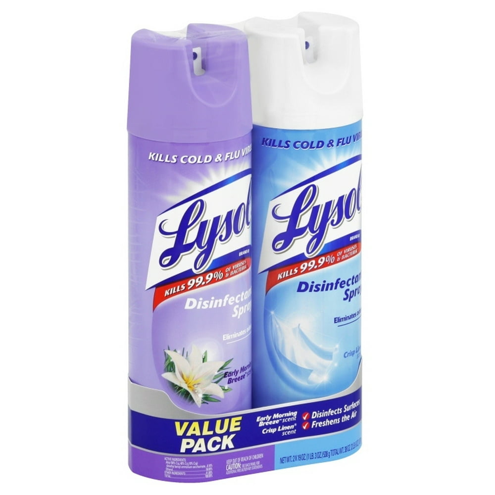Lysol Disinfectant Spray, Early Morning Breeze + Crisp Linen, 38oz