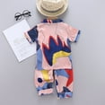 thumbnail image 5 of Generic Toddler Pajamas Outfits Baby Girls Boys Pajamas Set Kids Summer Pyjamas Kids Toddler Boys Girls Silk Satin Tops Sleepwear Print Pajamas Sleepwear T Shirt Shorts Clothes Set, 5 of 9
