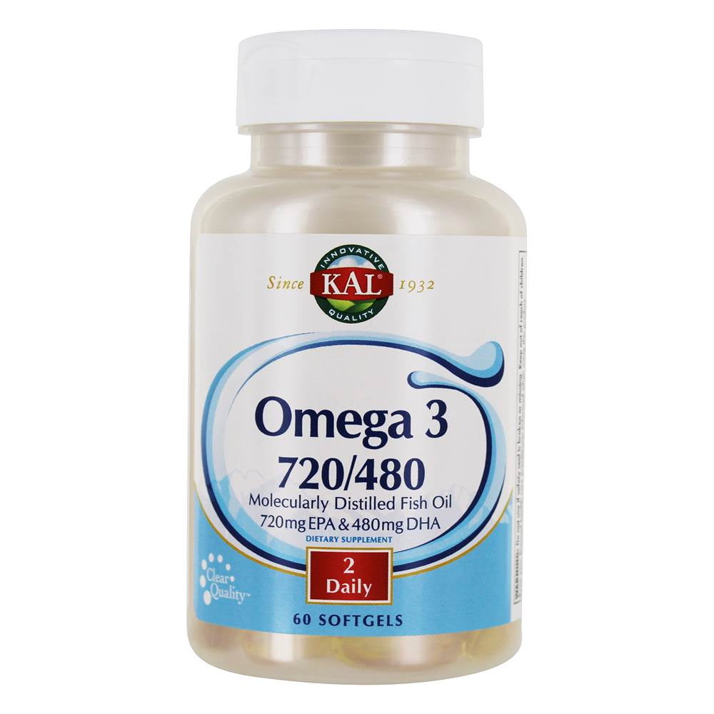 Kal Omega 3 720/480 Fish Oil 60 Softgels