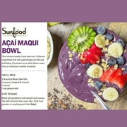 Sunfood Superfoods Organic Acai Maqui Bowl Mix Superfood Powder with Antioxidant, 6 oz