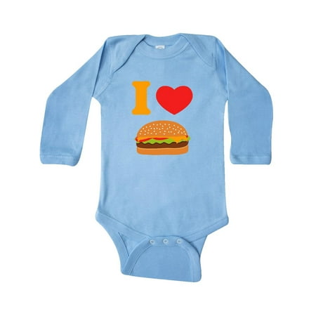 

Inktastic I Love Cheeseburgers Gift Baby Boy or Baby Girl Long Sleeve Bodysuit