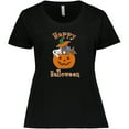 thumbnail image 3 of Inktastic Happy Halloween Kittens in Pumpkin Women's Plus Size T-Shirt, 3 of 5