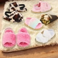 thumbnail image 7 of 2 Pack Infant Baby Girls Sandals Elastic Back Strap Flats Slippers Soft Toddles Princess Shoes Faux Fur Slides Shoes First Walker House Shoes, 7 of 7