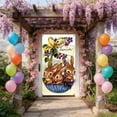 thumbnail image 4 of B Spring Festival Door Curtain Hanging Decor With Bunny And Egg Pattern Polyester Fabric For Holiday Party Background 70.87 Inches High, 4 of 7