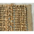 thumbnail image 3 of Ox Bay Braided Light Blue 2 ft. 6 in. x 4 ft. Hand-Woven Natural Jute Area Rug, 3 of 8