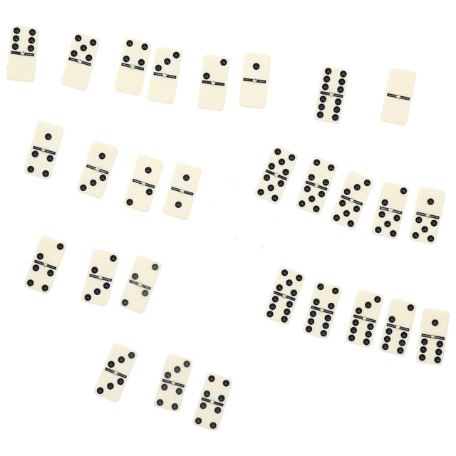 Fun Dominoes, 28 Pieces Amino Plastics Fun Dominoes 2-4 Players Classic For Parties