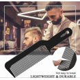 thumbnail image 3 of Hairdressing Comb Set - 2 Pack Flat Top Combs, Heat Resistant Cutting Combs for Styling, Black & White, 3 of 5