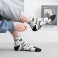thumbnail image 2 of Fuzoiu Tractor and Dumper Print Adult Socks, Crew Moisture-wicking Socks, Unisex Cushion Crew Socks,Casual Sports Ankle Socks, 2 of 7