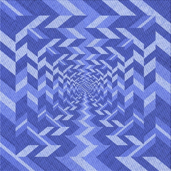 Ahgly Company Machine Washable Indoor Square Transitional Sky Blue Area Rugs, 6' Square