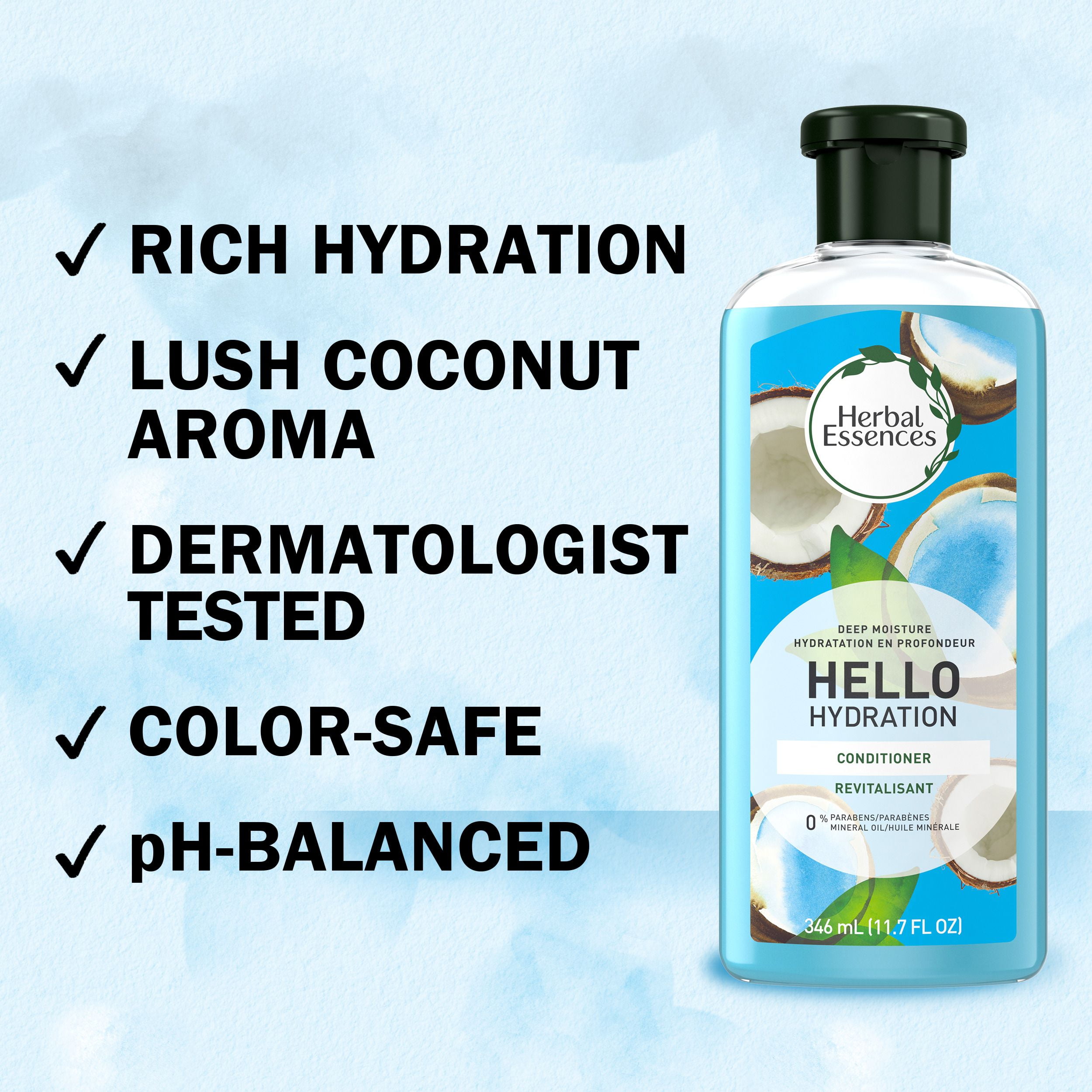 Herbal Essences Hello Hydration Conditioner Deep Moisture for Hair, 346 mL