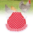 thumbnail image 4 of Chicken Vest, Poultry Back Protection Apron Keep Their Feathers Safe Warm Easy To Wash Reusable  For Indoors For Chicken For Outdoors For Daily Red And White Dots, 4 of 8