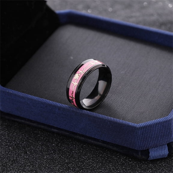 YYKihy Light Ring Fashion Valentine's Day Women's Glow Ring Can Glow Ring