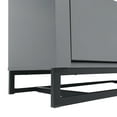 thumbnail image 6 of GDF Studio Borah Contemporary Faux Wood 5 Drawer Dresser, Charcoal Gray and Black, 6 of 9