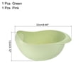 thumbnail image 2 of Uxcell 2Pcs Rice Washer Strainer Basket Rice Sieve Plastic Colander Kitchen Drain Basket with Handles-Green+Pink, 2 of 6