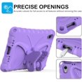 thumbnail image 3 of KOMI Kids Case for iPad Mini 6th Generation 2021 8.3-inch - Screen Protector Included - Butterfly Kickstand - Child Friendly EVA Foam Shockproof Cover Case with Shoulder Strap, Lavender, 3 of 5