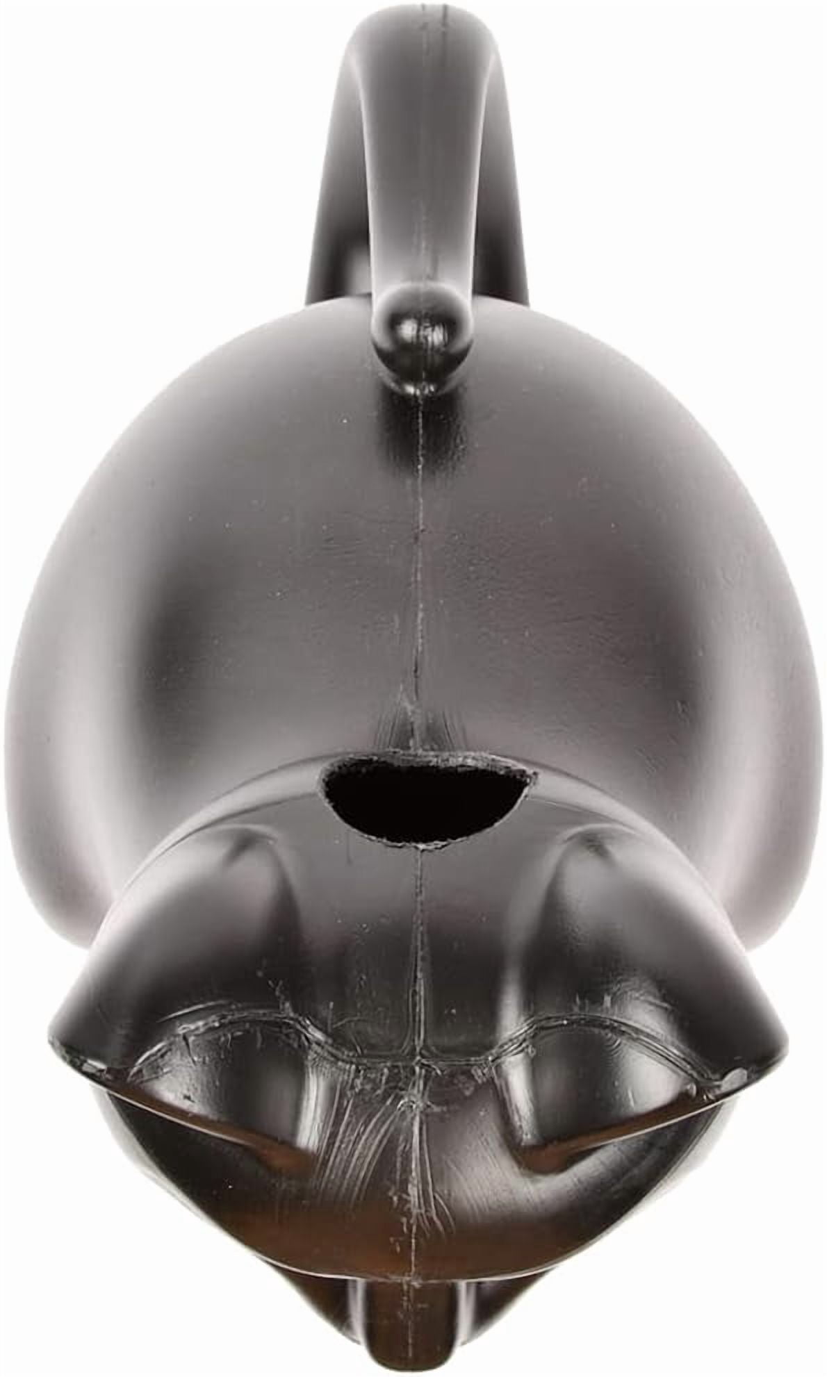 Esschert Design Plastic Cat Watering Can, 10.39 x 6.69 x 11.1 inches, Black