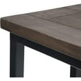 thumbnail image 3 of Skyler 18 inch Wide Solid Mango/Metal Industrial C Side Table in Walnut Brown/Black, Assembled, 3 of 7