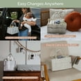 thumbnail image 5 of Parker Baby Co. Felt Diaper Caddy - Large Nursery Organizer with Removable Dividers, 5 of 7
