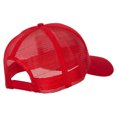 thumbnail image 3 of Big Size Solid Cotton Twill High Profile Mesh Pro Style Cap - Red XL-3XL, 3 of 5