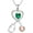 Emerald Green, variant on Nurse Gifts for Women 925 Sterling Silver Stethoscope Infinity Heart Pendant with 12 Months Birthstone Graduation Jewelry Gifts for Doctor Nurse RN Medical Student