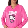 thumbnail image 4 of Richard Leeds International Womens Hello Kitty Matching 2 Piece Long Sleeve Pajama Top & PJs Jogger Pants Set with Pockets - Soft & Cozy Sleep & Loungewear Pajamas Sets for Women, Pink, XL, 4 of 7