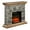 Tan, variant on LIVILAND 40" Magnesium Oxide Freestanding Electric Fireplace in Brown
