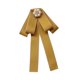 thumbnail image 3 of Decoración de broche de arco de cinta de cinta collar de cuello de collar broche de moda para mujeres corbata para el cuello para la camisa traje de amarillo, 3 of 8