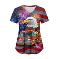 thumbnail image 6 of UngA Women's 250Th Anniversary T-Shirt Faith Freedom USA 250 Years Tees Patriotic Flag Women's Shirts (Red,XXXL), 6 of 6