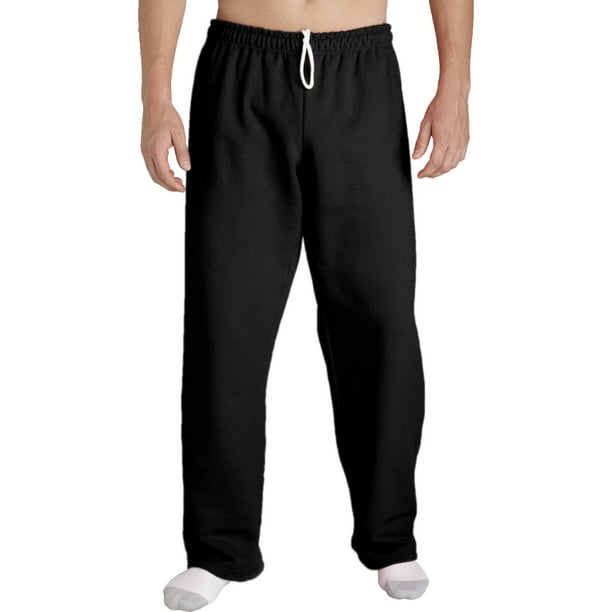 Gildan Men's Open Bottom Pocketed Jersey Pant with Drawstring - Walmart.com