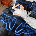 thumbnail image 4 of Castle Fairy Hexagon Teens Gamer Bedding Comforter Set,Video Game King Bedding Sets, 4 of 8