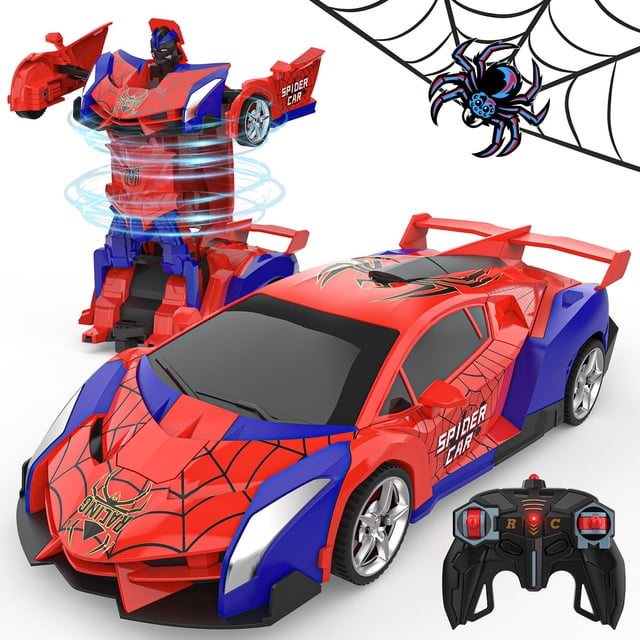 Robot transformador BLUEJAY RC Car a escala 1:18 para niños de 4 a 12 años